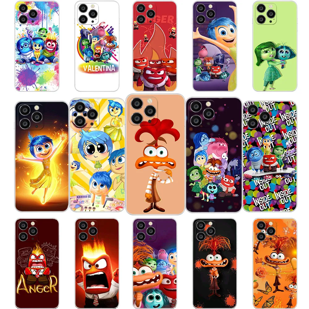 IQ-24 Inside Out 2 Soft Case for OPPO VIVO Reno A17k A77s A78 Findx5 8 8t Y35 Y22s Y16 Y02s Y02 Y01 X80 V25 Pro