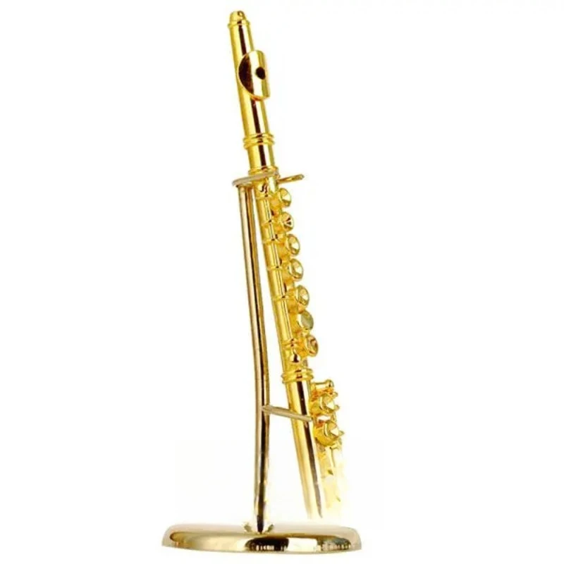 

Gold-plated flute mini instrument