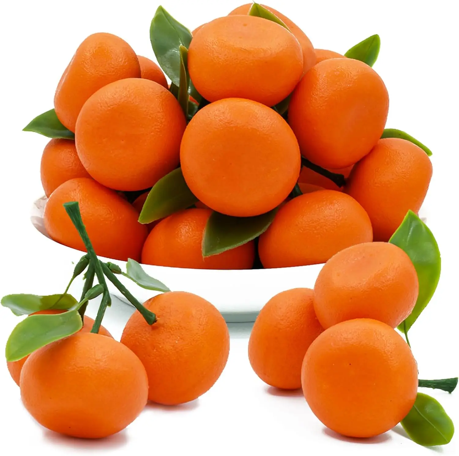 5 Clusters Artificial Orange Simulation Mini Orange Plastic Fruits for  Model Props for Wedding Home Party Kitchen Decor