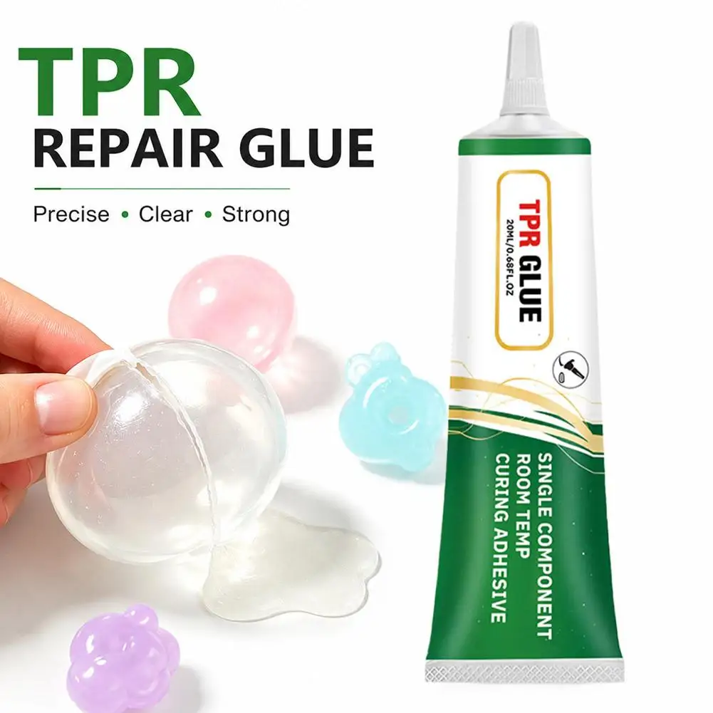 TPR Repair Glue for Squishies Toys,Room Temperature Curing Adhesive for Stress Ball Squishies Repairs,DIY Handcraft Studio