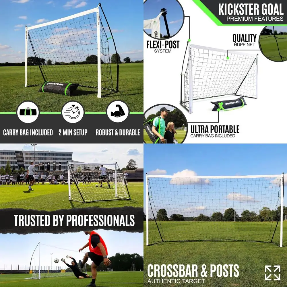 

Portable Soccer Goal with Quick Setup, Carry Bag, and Net for Backyard Play in 7 Sizes