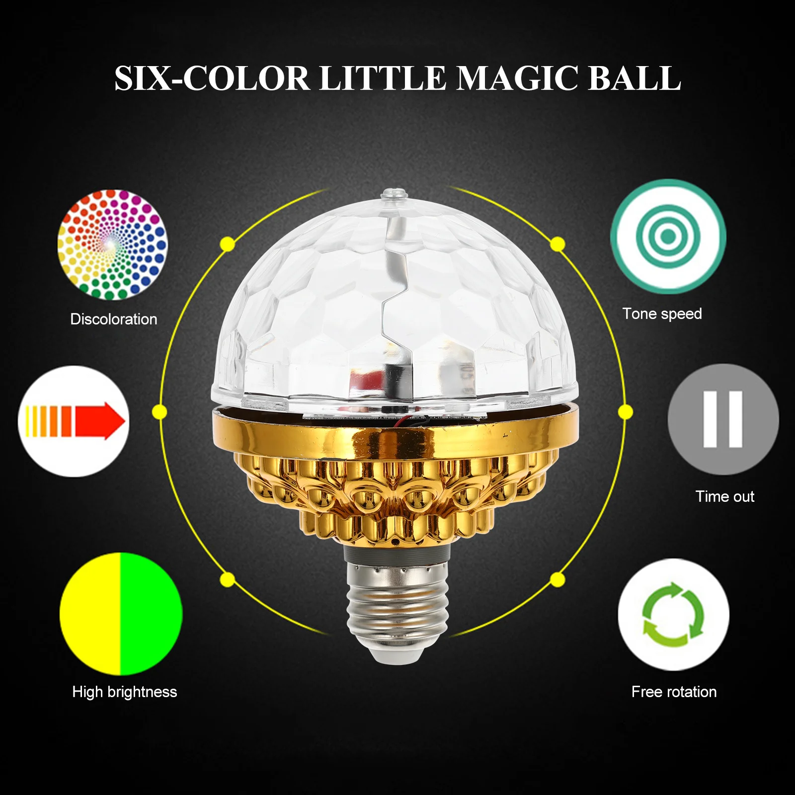 

Led Light Rotating Lamp For Party Ktv Bar Wedding Event Disco Ball Lamp Rotating Stage Light Bulb