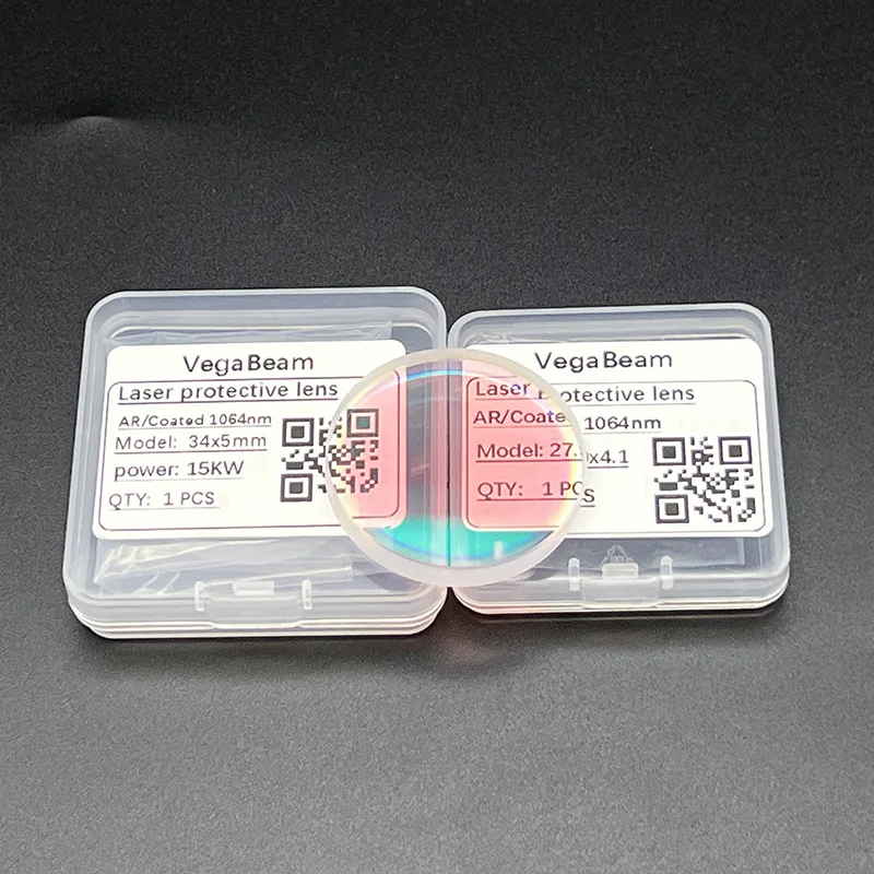 50PCS Laser Protective Lens 18x2 27.9x4.1 30x5 34x5 37x7 15kw 20kw 30kw High Power For Raytools BOCI WSX Laser Cutting Head Lens view 4