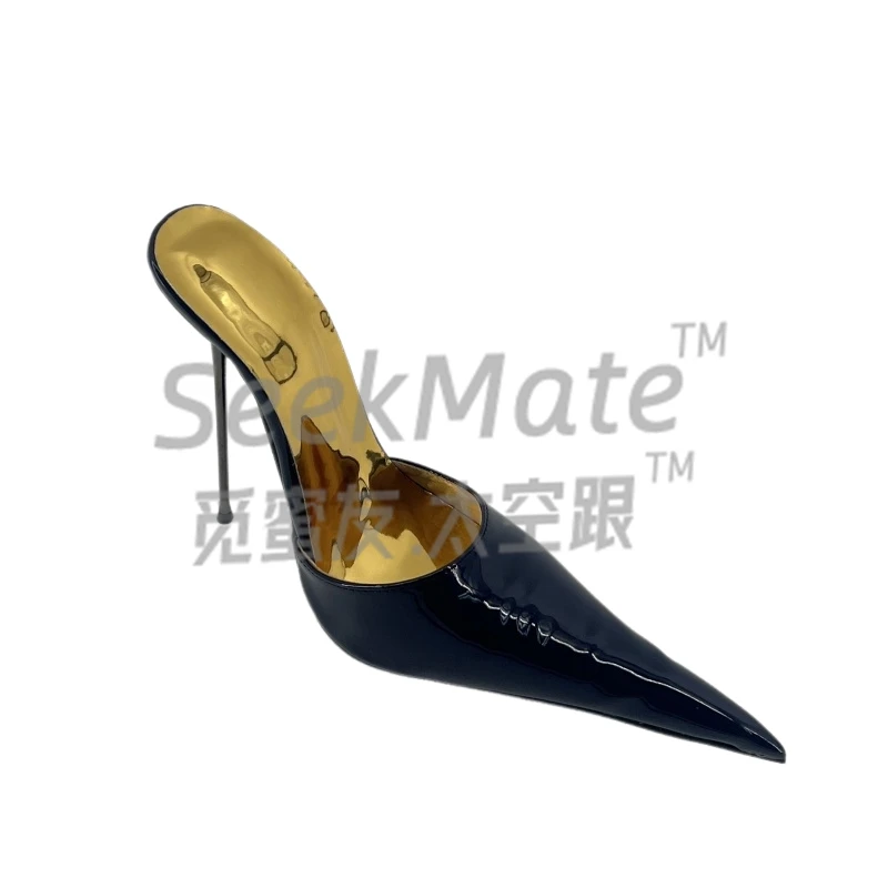 

Super High Heels, Sexy, Ultra Long Pointed, Thin Heels, High Heels, Sexy Fashion, High Heels, Customized Gold Lining