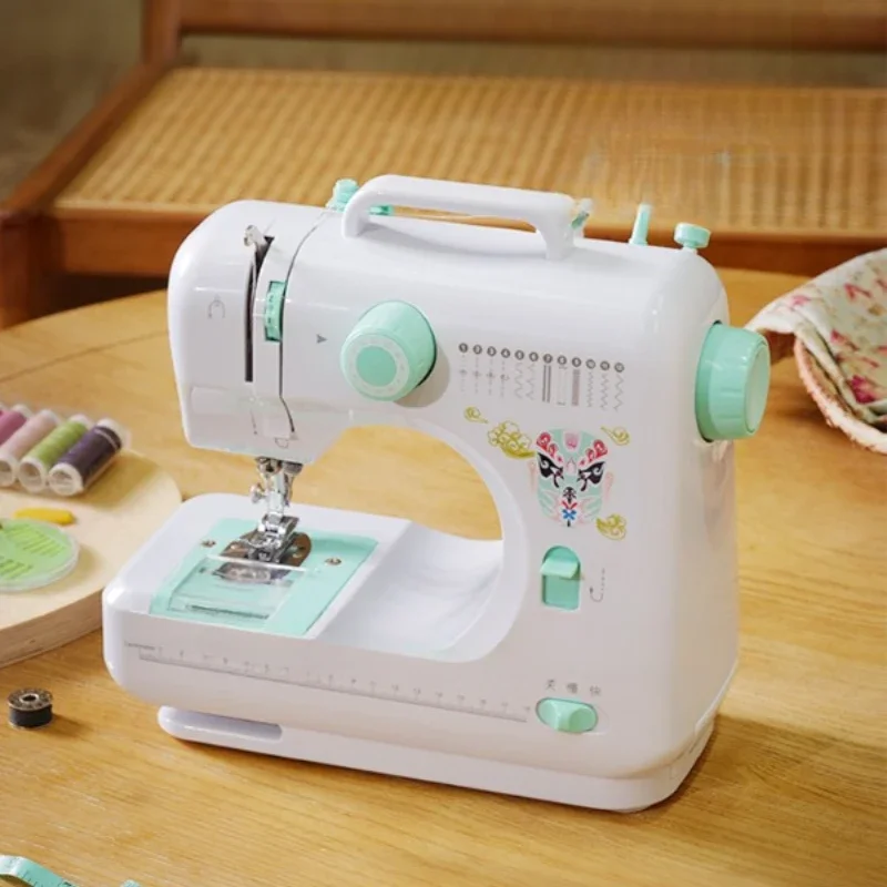 

505A Facebook Upgraded Small Household Lock Edge Electric Sewing Machine Multi functional Thick Mini Tailor