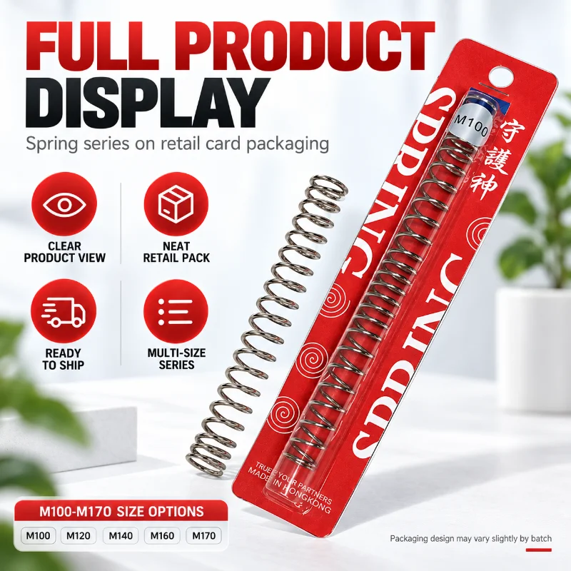 AEG Wire Steel Coil Unequal Compression Spring M100 To M170 16.0/16.2/16.3/16.4/16.7/17.5/17.6cm