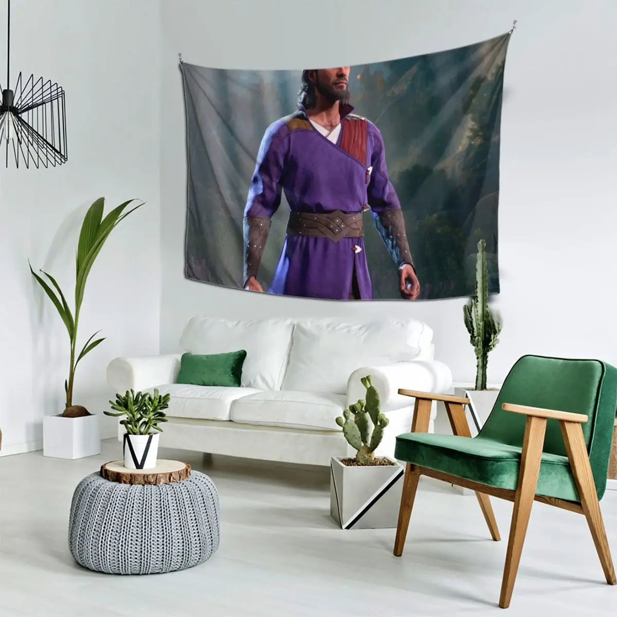

Gale of Waterdeep Wizard Adventurer Tapestry Mushroom Decoration Bedroom Decorations For Room Tapestry
