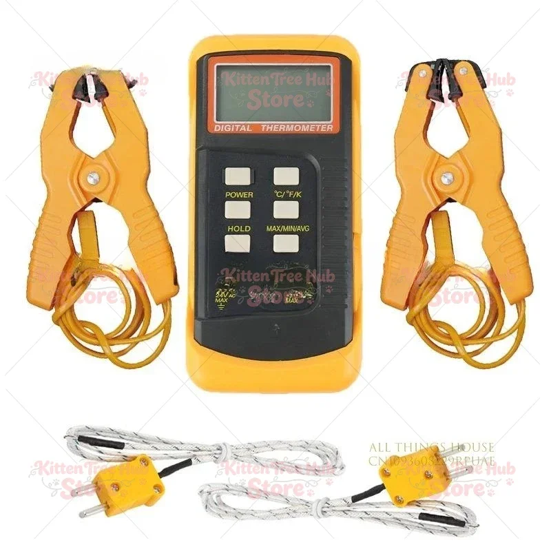 Dual Channel K-Type Temperature Detector -50~1300°C