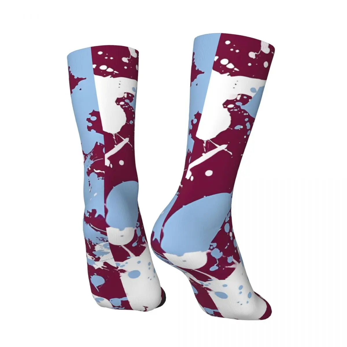 Retro Villa Paint Spill Men's compression Socks Unisex Harajuku Pattern Printed Novelty Crew Sock