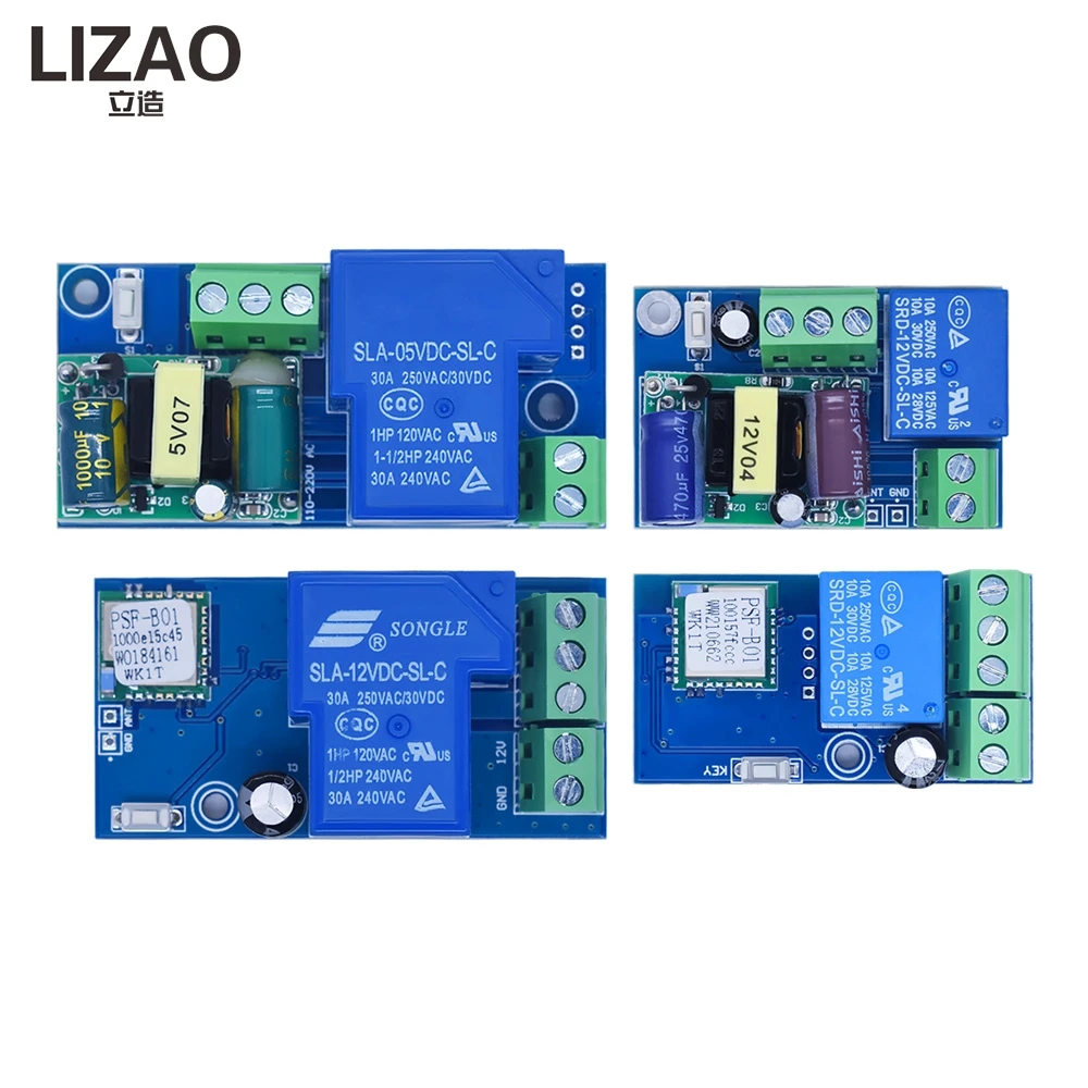 LIZAO 1-Way WiFi Smart Relay Module Phone APP Remote Control Door Access Lock DIY Refit EasyMicro Compatible Tmall Genie