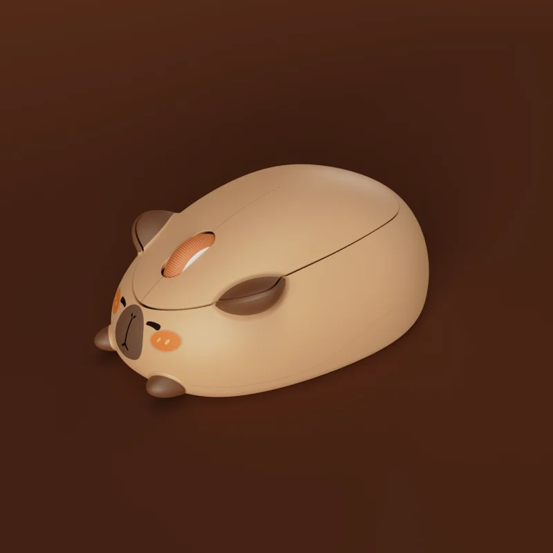 Akko 2.4G Wireless Mouse Cute Capybara Designed Theme Creative Mouse Ergonomic Optical 1200DPI Mini Mice For Office Gaming Mouse