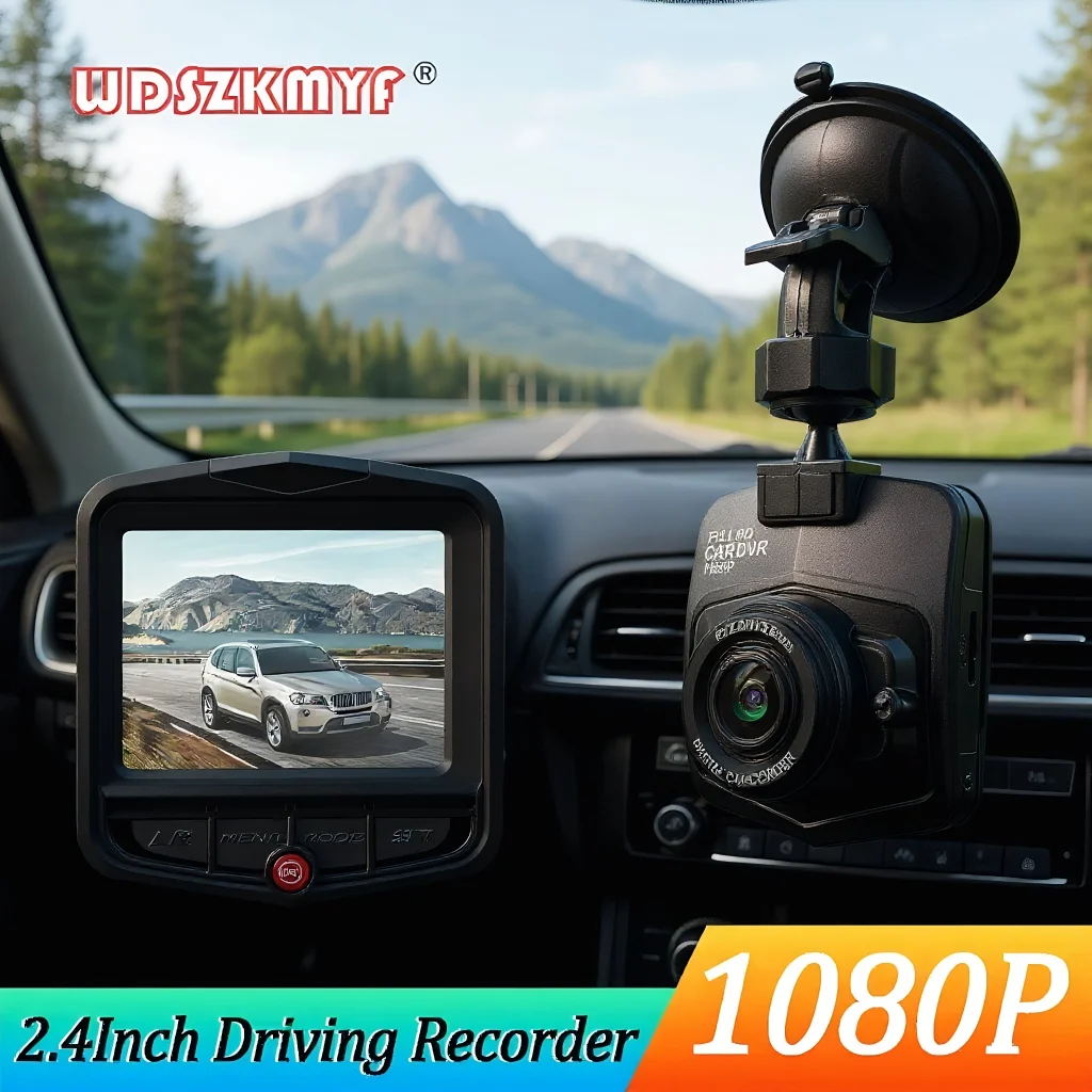 

1080P Car DVR Dash Cam - HD Video Recorder with Night Vision & Parking Monitor for Vehicles