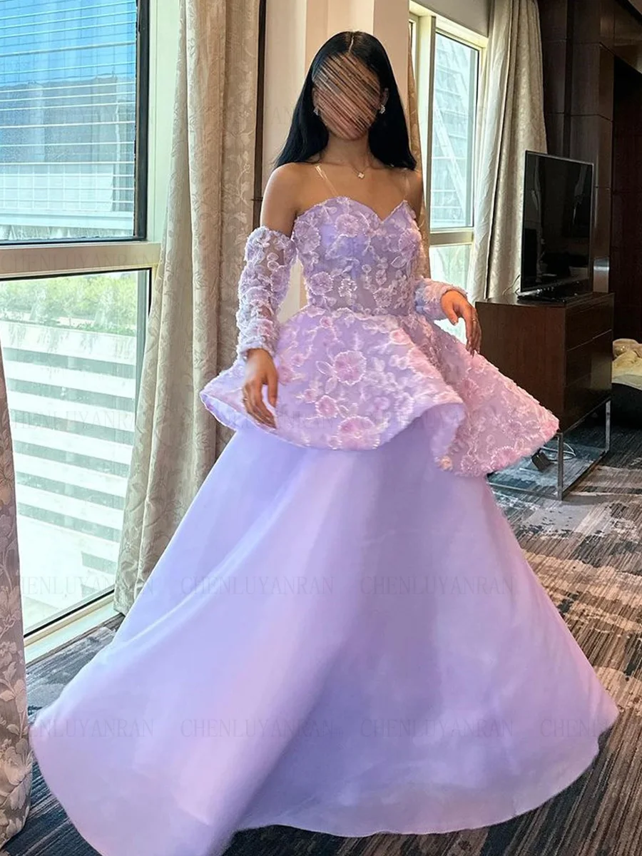 Lavender Sequin Lace Formal Occasion Dresses 2023 Sweetheart Tiered Luxury Ball Gowns Lace Up Evening Party Gowns فساتين الحفلات