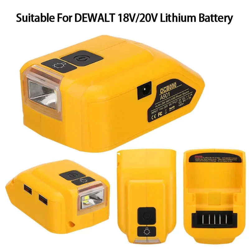 yZ[zA_v^[LEDCgƓUSBp[oNDC12Vo Dewalt 14.4V 18V`ECIdrDCB140 DCB183 DCB203[dΉ