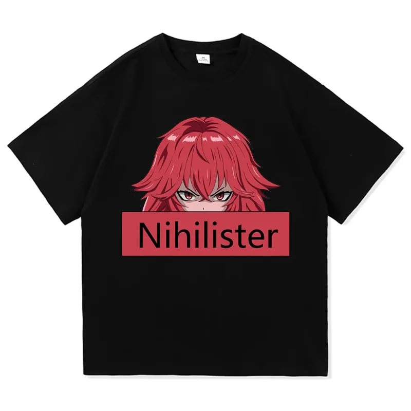 

Nihilister Nikke T Shirt Fashion Men/Women Aesthetic Graphic Anime T-Shirt High Quality Vintage Cartoon Game Cotton Tees Shirts