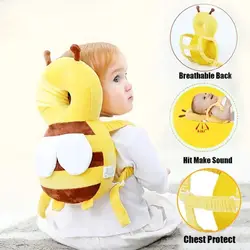 Protector de cabeza de dibujos animados para niños, almohada de protección para bebés, cojín Protector de espalda, anticaída, nuevo, aprender a caminar