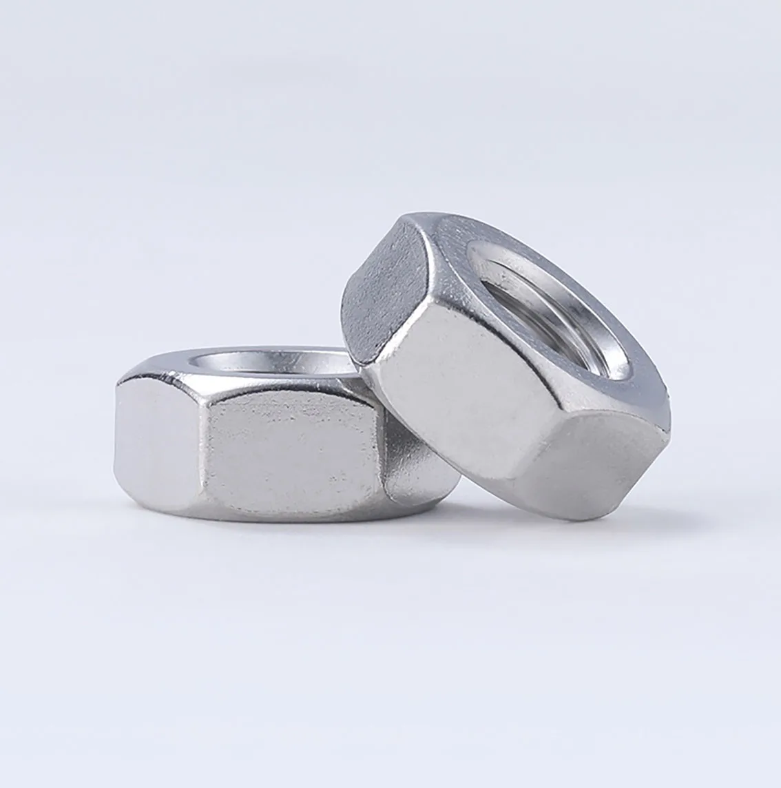 Écrou de verrouillage hexagonal en acier inoxydable, hexagonaux, M1.0, M1.2, M1.4, M1.6, M2, M2.5, Mwarrik M3, M3.5 figuré, M5, M6, M8 ~ M64, 304, accessoires de quincaillerie