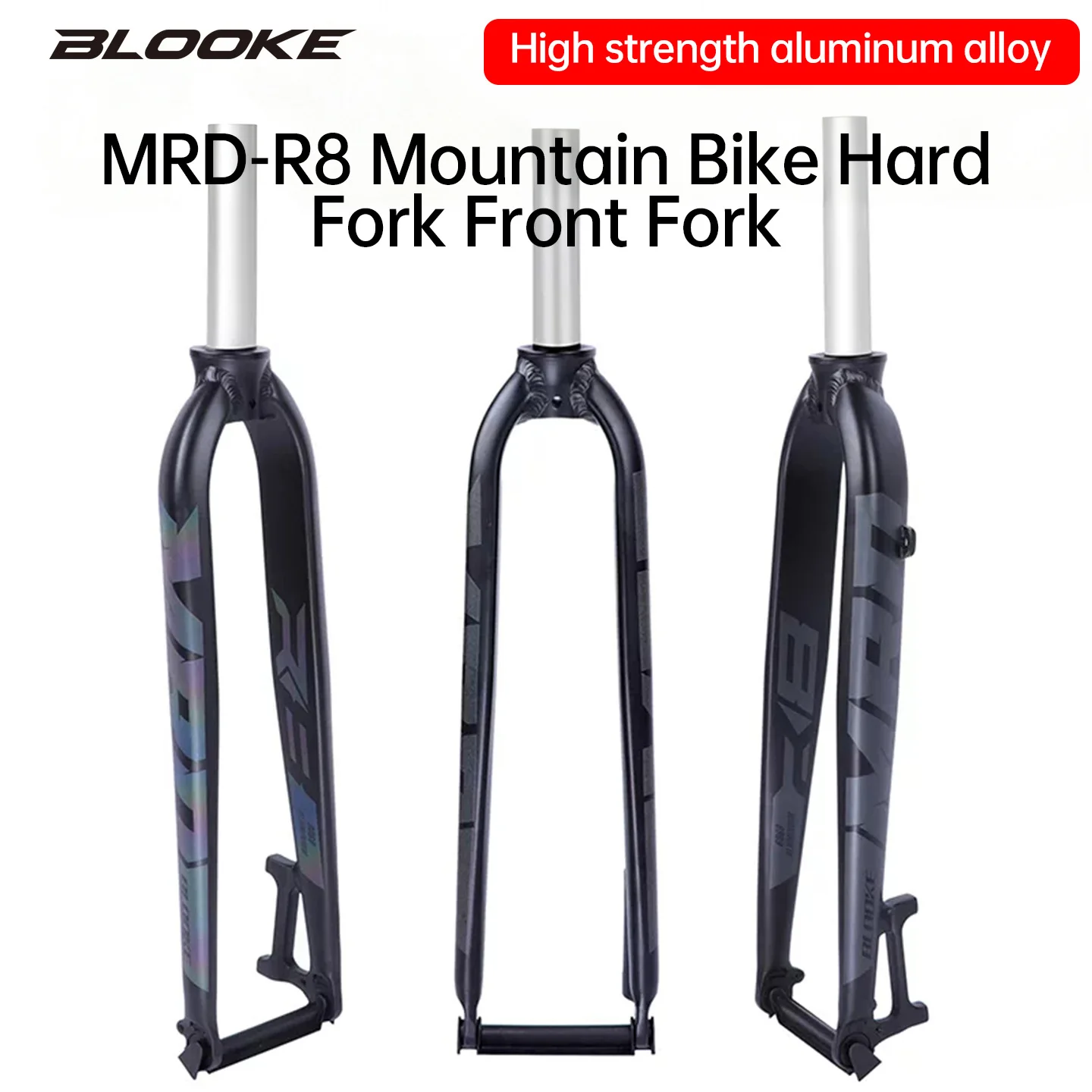 BLOOKE R8 Mountain Bike Rigid Fork Ultra-light Aluminum Alloy Hard Fork 26/27.5/29 Inch Disc Brake 700C Bike Accessories
