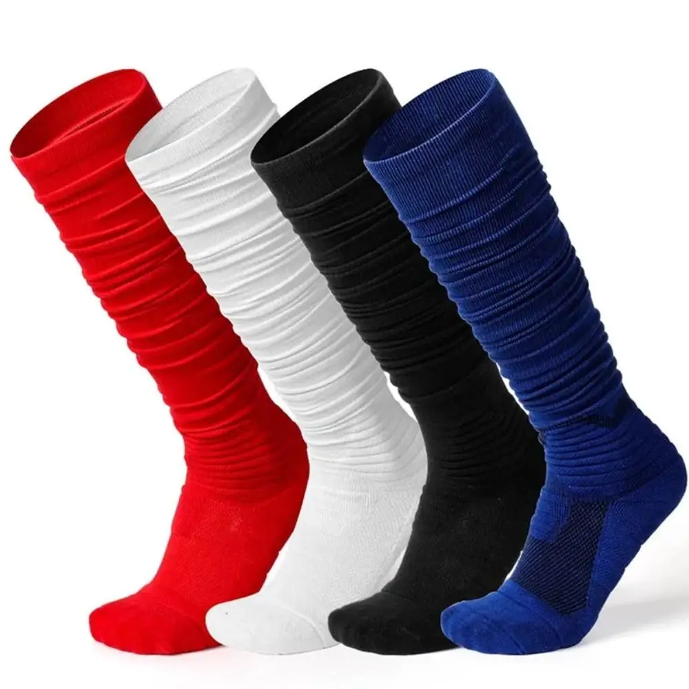 

1 Pairs Ankle Protection Football Socks Elastic Non Slip Rugby Socks Absorb Sweat Antifriction Sports Equipment Sports