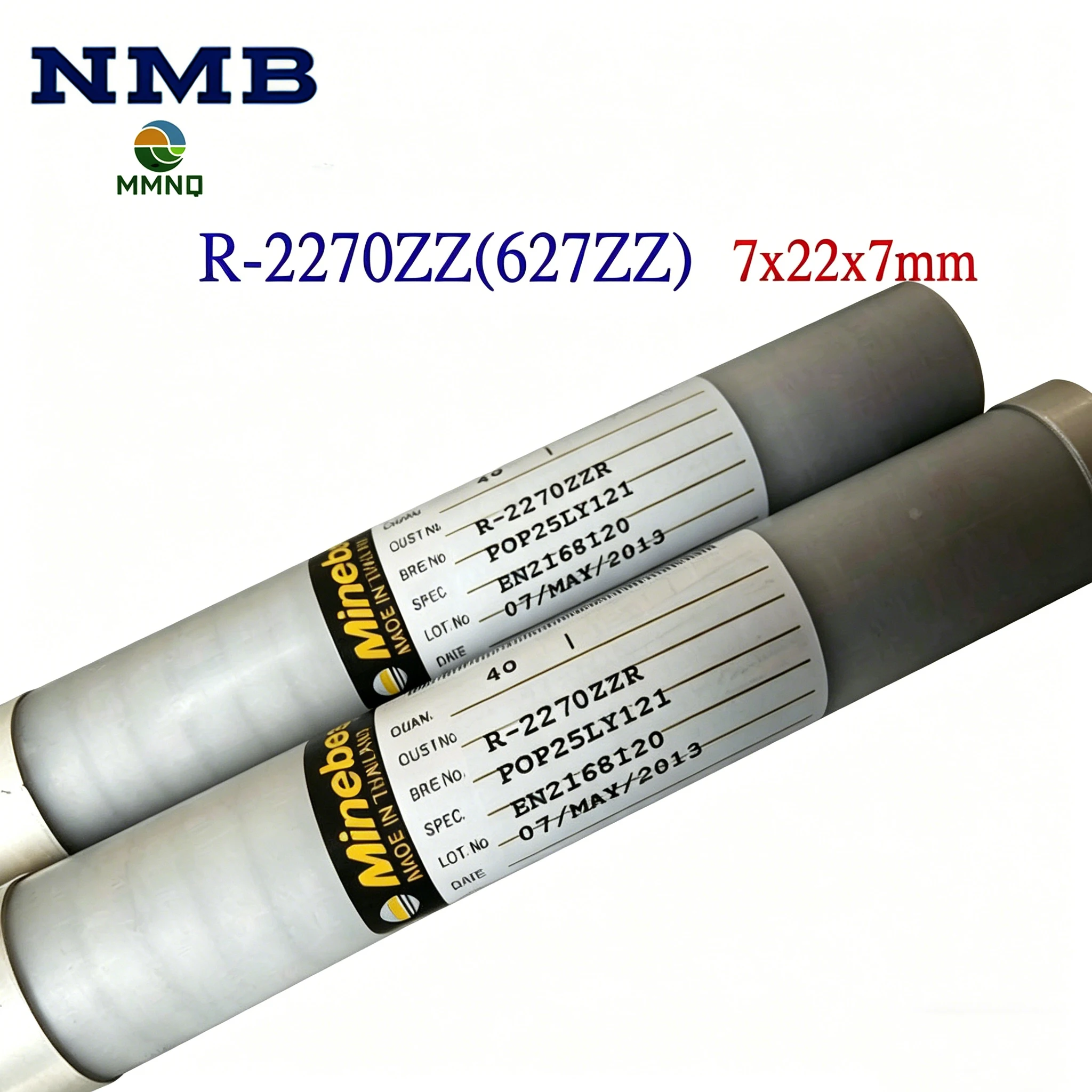 50/100 unidades de rodamientos de bolas de ranura profunda en miniatura 627ZZ 7x22x7mm NMB R-2270ZZ, rodamientos industriales de alta velocidad