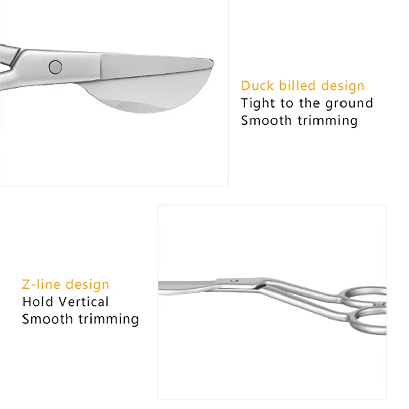 

Stainless Steel Carpet Duckbill Scissors Wool Trimming Scissors Multifunctional Pelican Scissors for Applique Sewing Embroidery