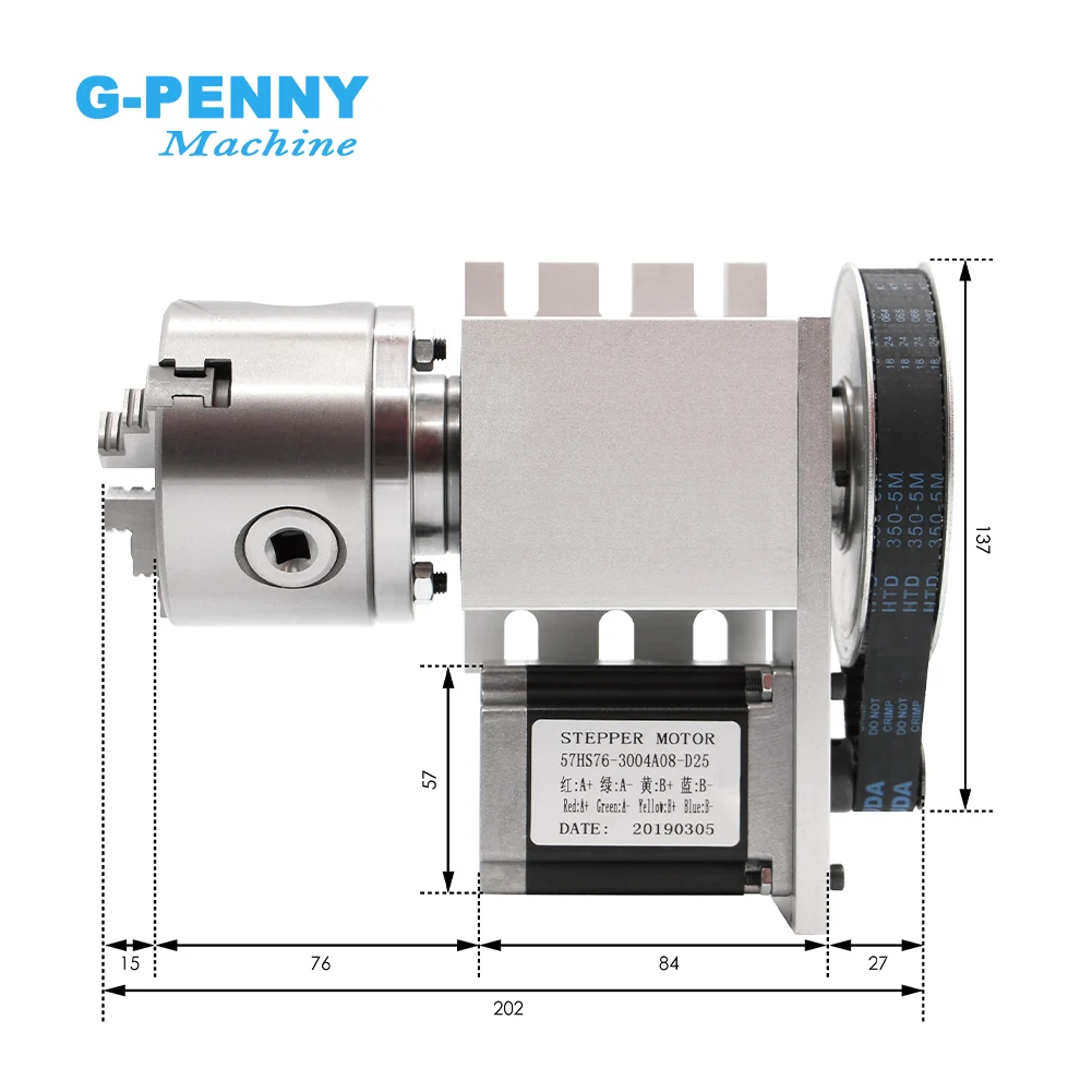 80mm CNC 4th Axis CNC dividing head/Rotation Axis/A axis kit Nema23 for Mini CNC router/engraver woodworking engraving machine