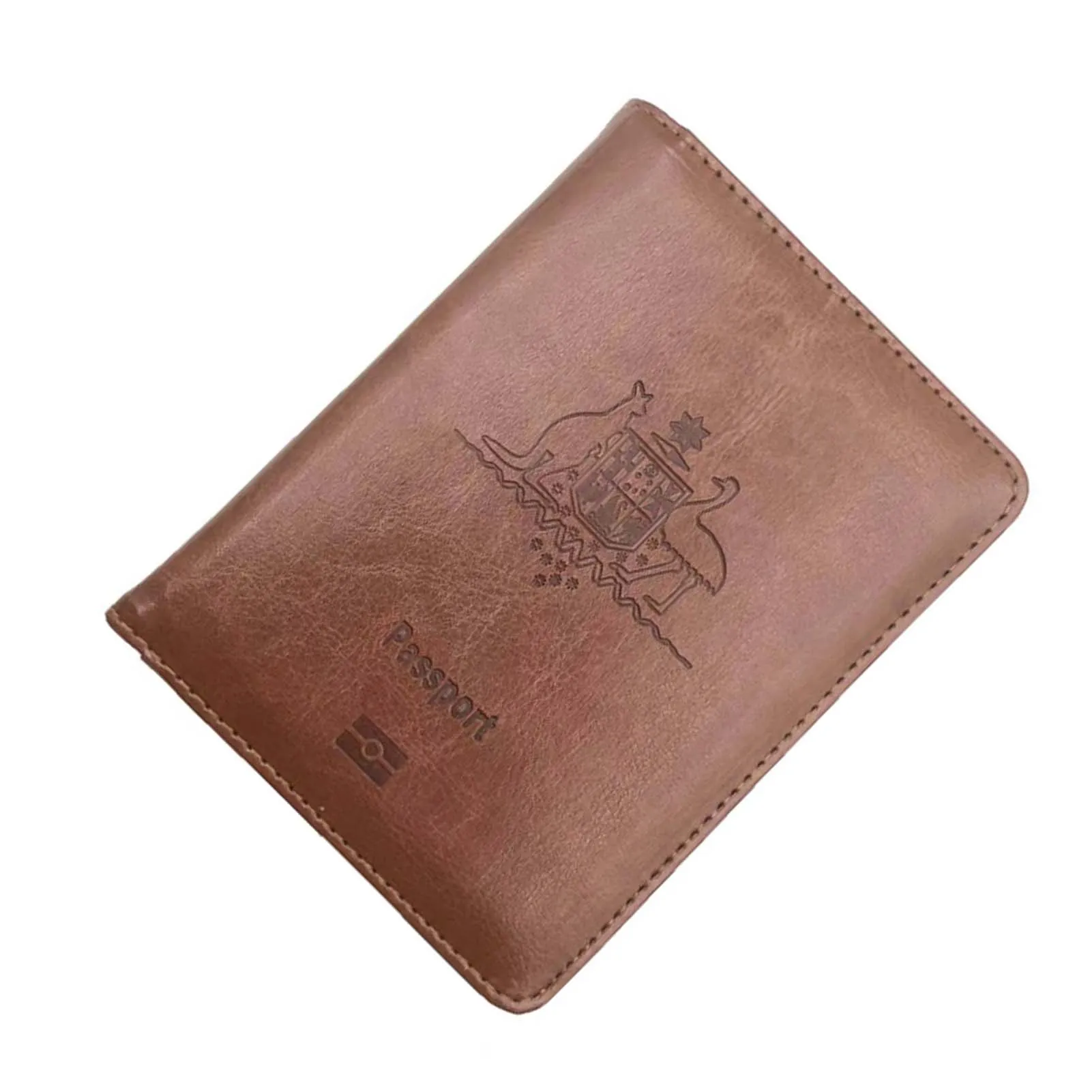 Porta passaporto in pelle portafoglio porta passaporto aziendale antifurto per forniture da viaggio per donna/uomo