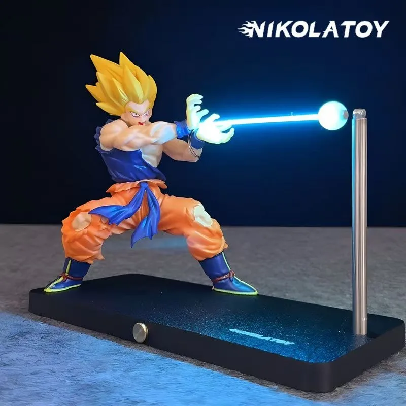 

In Stock Dragon Ball Son Goku Night Light Kakarotto Son Goku Kamehameha Wave Magnetic Light Lamp Anime Peripheral Toys Gifts