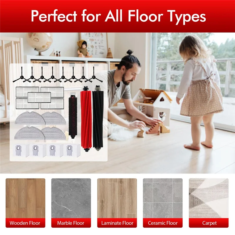 Стабильные запасные части для робота-пылесоса Roborock S8 S8 + (S8 Plus) S8 Pro Ultra, комплект аксессуаров, роликовая щетка