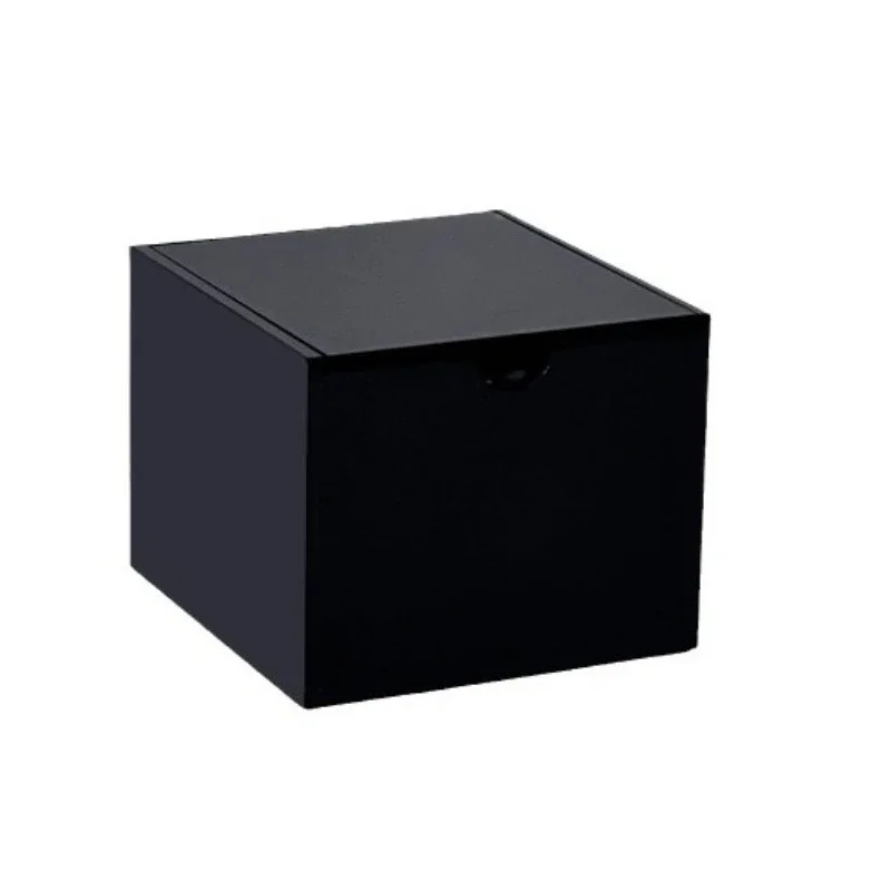 

Acrylic flip-top dustproof cotton swab makeup remover cotton storage box light luxury European desktop storage box