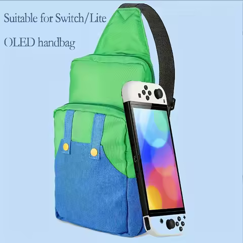 Gaming Bag for Switch/Lite/OLED/Steam Deck, Small Sling Carrying Crossbody Case For NS SD Console Accessories Storage