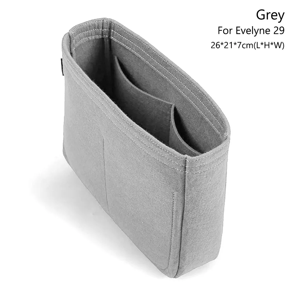 Durable Felt Handbag Insert Bag Storage Bag Support Purse Liner Portable Organization Internal Bag for For Evelyne 16/29/33