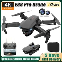 Nuevo Dron E88 RC 4K profesional con cámara Dual HD gran angular de 1080P, helicóptero RC plegable WIFI FPV altura Hold regalos Juguetes