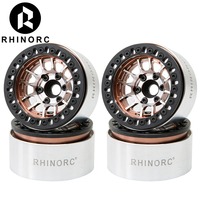 RhinoRC MOZA Negative OffSet Aluminum 1.9 Inch Wheel Rim 4PCS for 1/10 RC Crawler Car Axial SCX10 RR10 Wraith TRX4 TRX-6