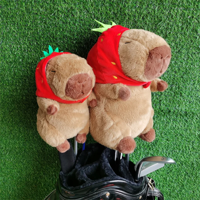 

Capybara Golf Wood Headcovers Plush 460cc Driver Fairway Wood Head Cover Large Stock Drop Shipping
