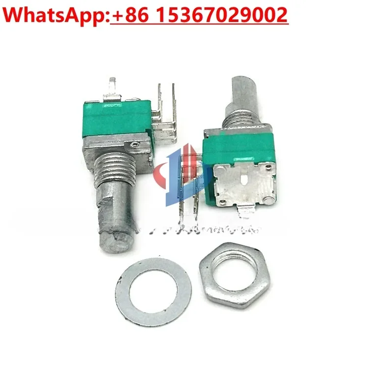 20Pcs RK097 vertical 15MM half-axis curved foot dual 6-pin B10K 50K 100K tuning and dimming adjustable potentiometer