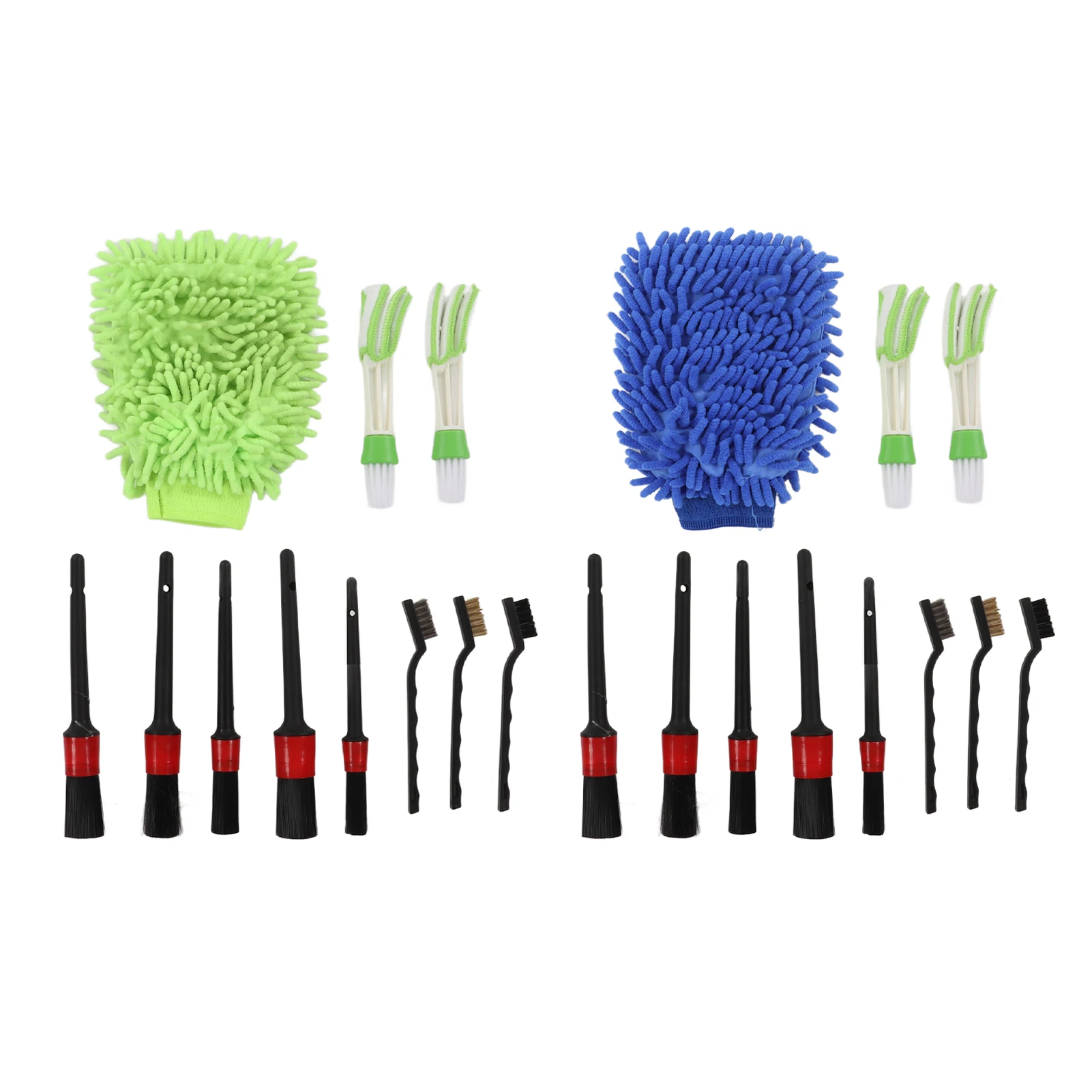 

Car Cleaning Detailing Brush Set Interior Exterior Plastic for Wheels Windshield Wipers Window Glass Car Detailing Brush