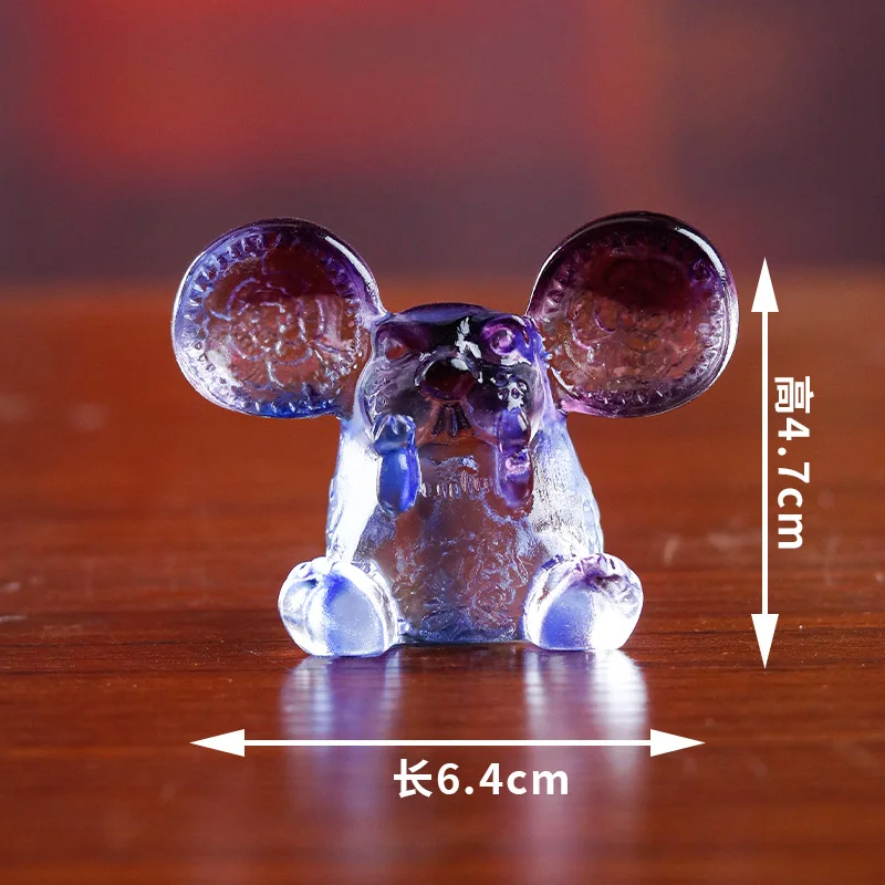 

Twelve Car Ornaments Home Desktop Decoration Supplies Ancient Glaze Zodiac Year Lucky Charms Creative Crafts