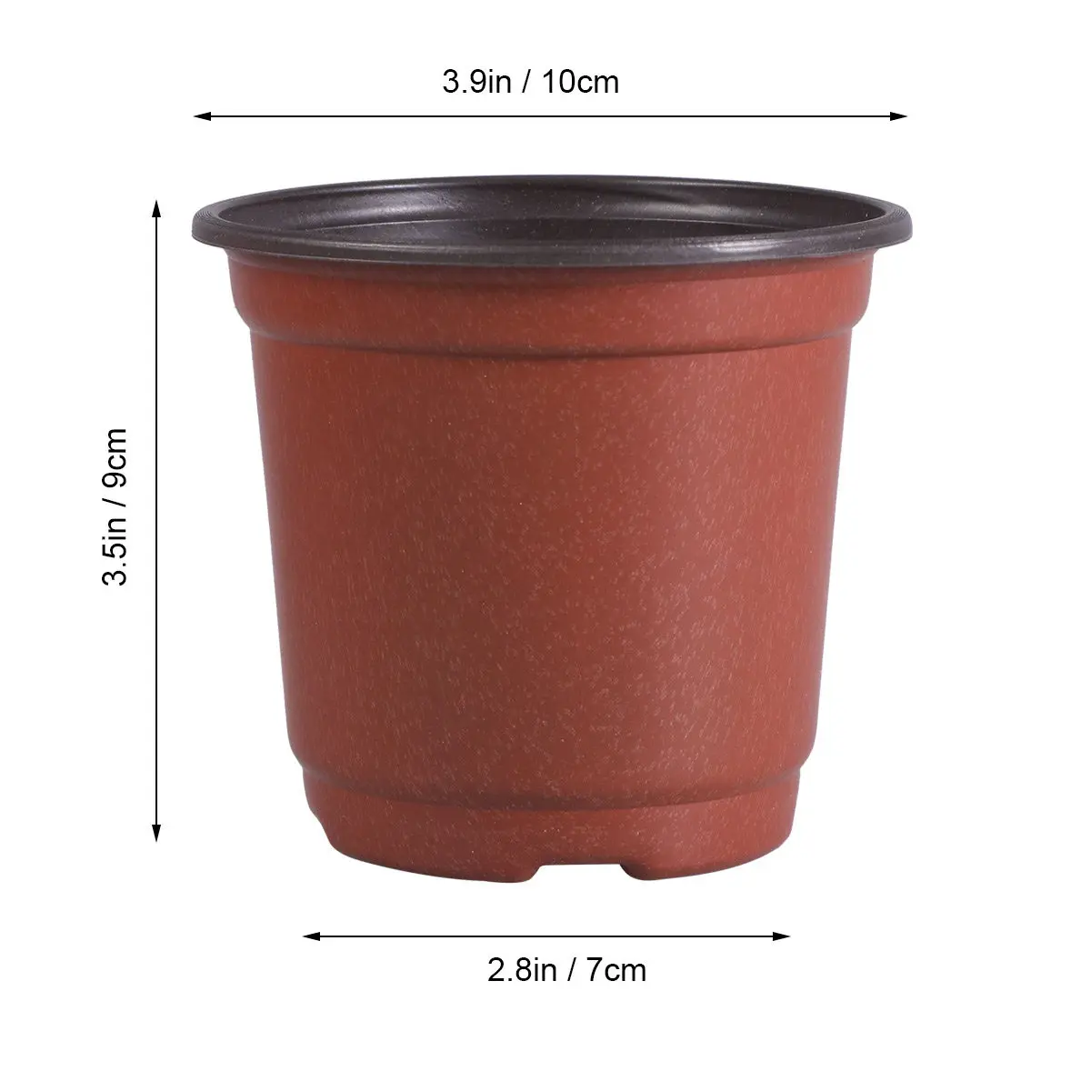 30pcs Minimalist Plastic Flower Pots for Succulents, Cacti & Small Plants – Desk, Shelf, Window Sill Decor