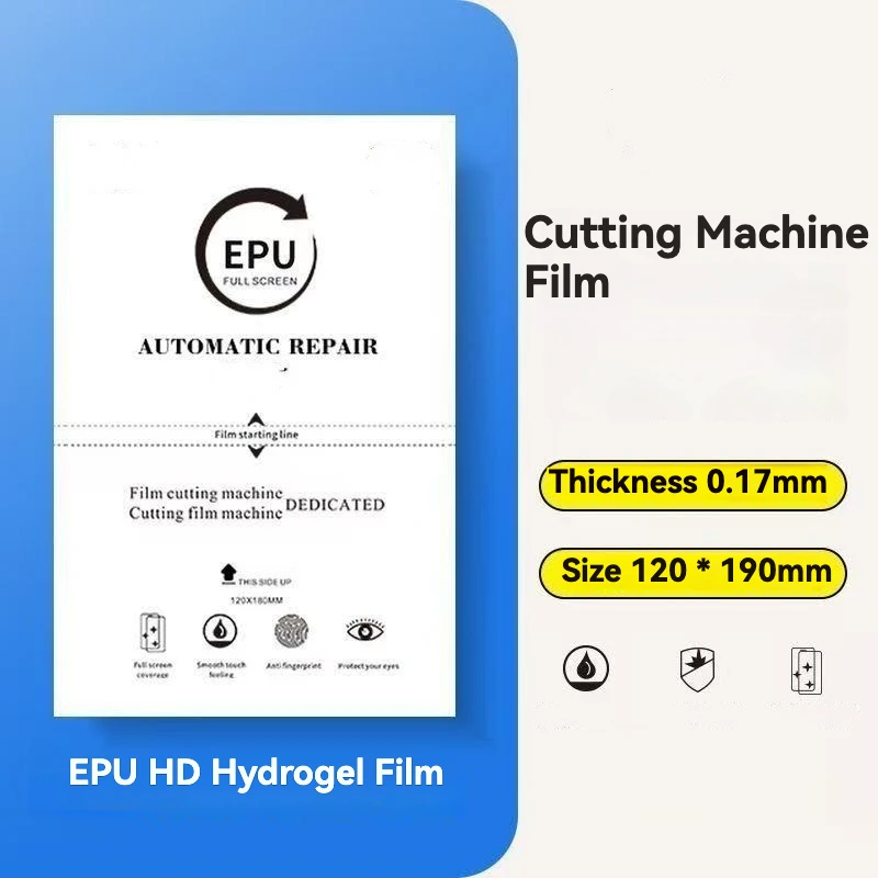 切断機専用フィルム - 位置決め付き EPU ハイドロゲルフィルム 4 層、HD つや消しスクリーンプロテクター、自己修復電話フィルム