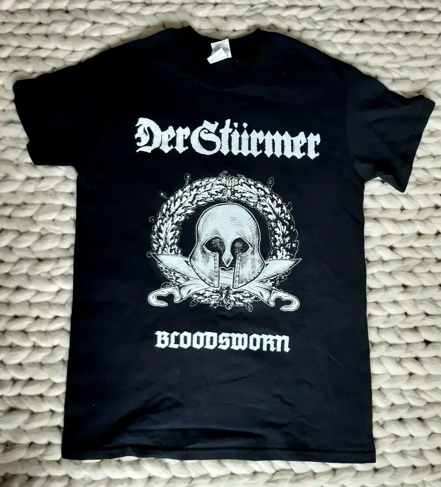 THE STRIKER - BLOODSWORN T-SHIRT - SIZE S - NSBM Absurd Plague Black Goatmoon