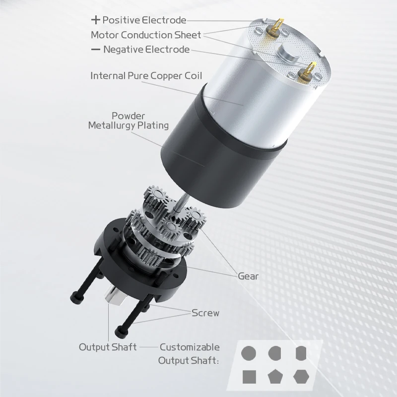 36GP-3530 Miniature DC Planetary Gear Motor 12V24V Adjustable Speed 8RPM~1621RPM High Torque Brushed Motor