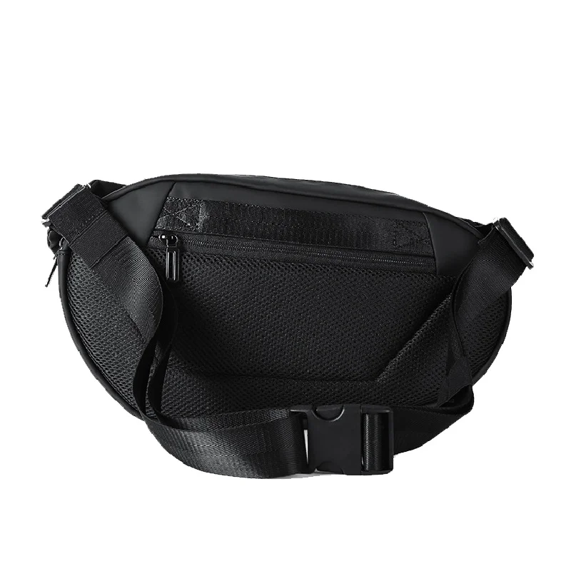 CCRXRQ-riñonera negra para hombre, bolso de pecho de nailon resistente al agua, de alta calidad, informal, de viaje, con cinturón cruzado