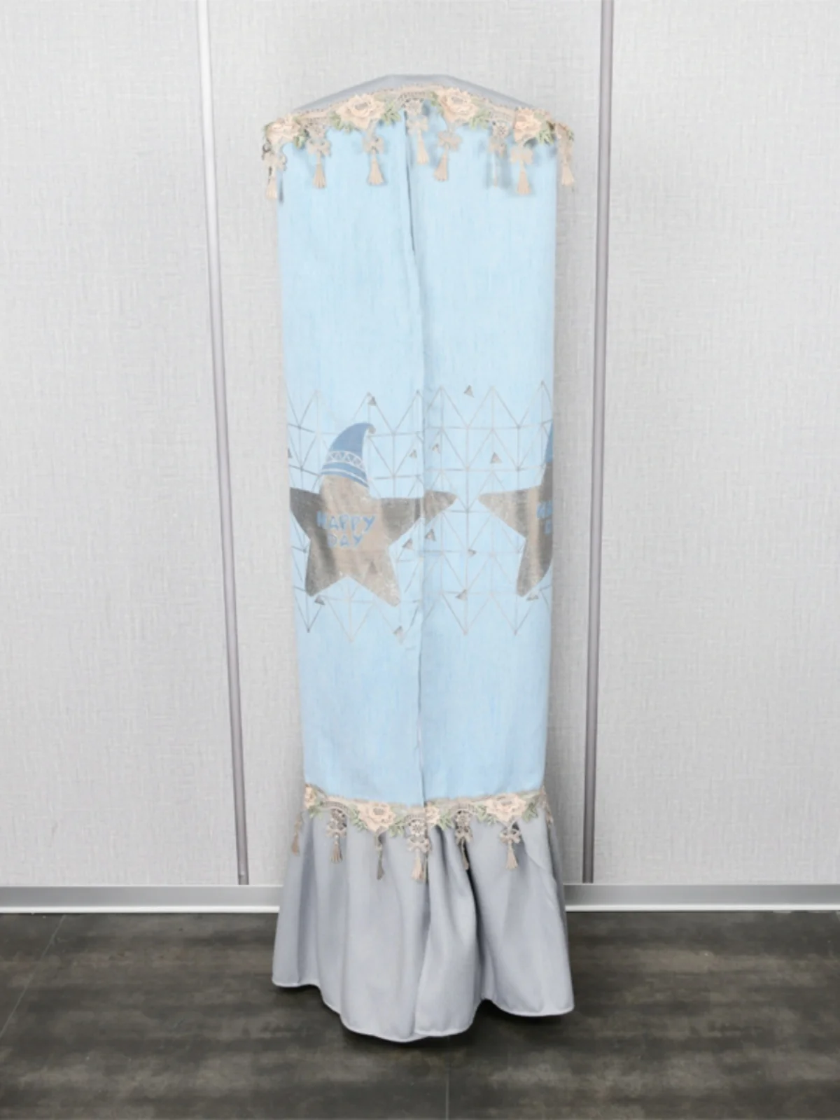 

European Sle Home Use Garment Ster Dust Cover Single Rod Double Rod Clothes Hanger round Cylinder Protective Cover