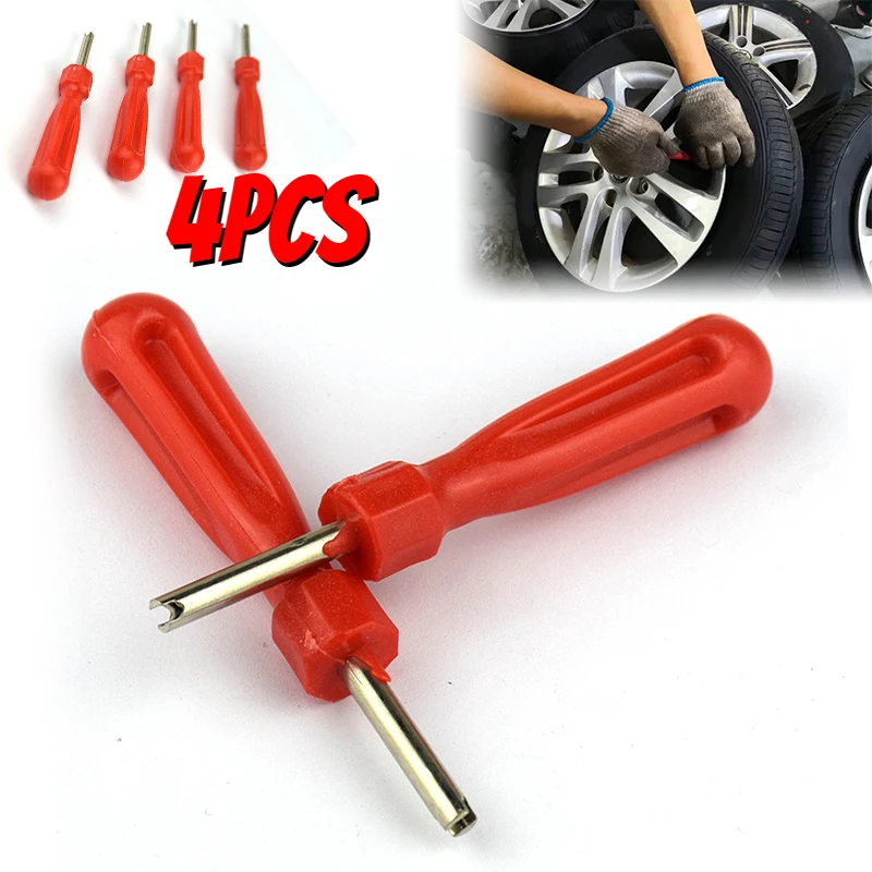 Plastic Handle Screwdriver Tire Valve Core Removal Tools Valve Core Remover Repair Removal Tool Auto Motorcycle Accessories