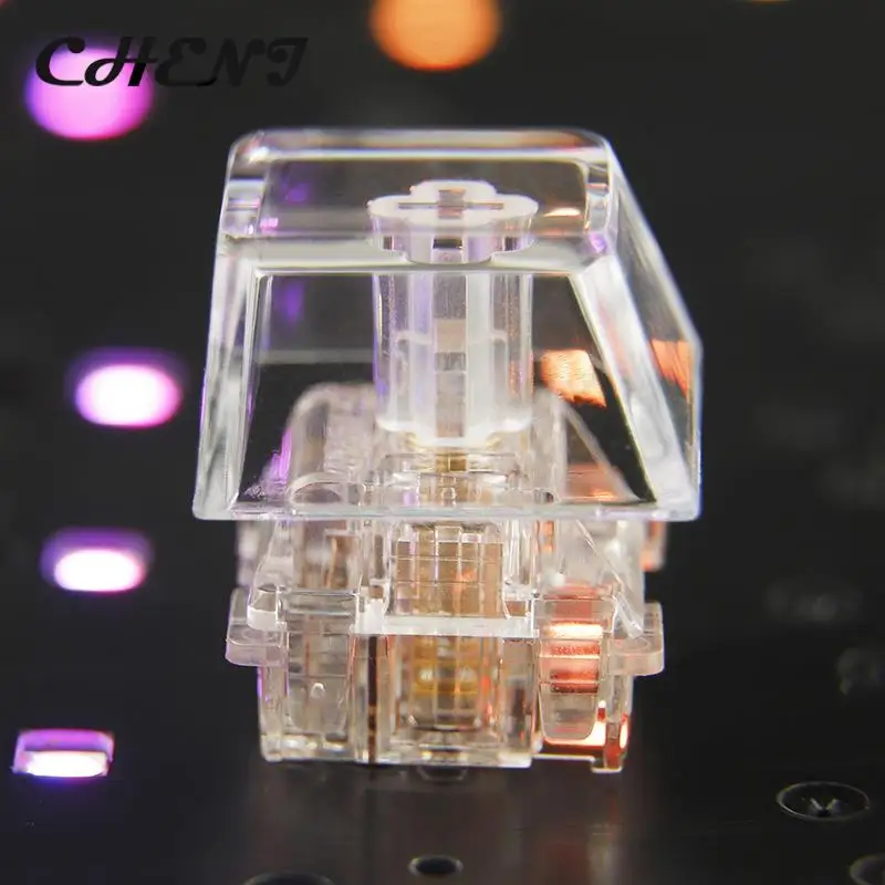 Transparente PC Keycaps em branco, Perfil R4, Teclado Gaming, Presente DIY, amantes do jogo, PC, novo, 1pc