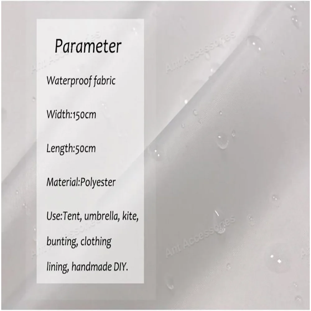 50cm*150cm Polyester Waterproof Sturdy fabric PU coating for umbrella kite bunting clothing handmade DIY