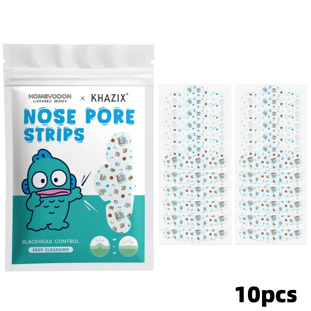 10PCS Cute Clownfish Hydrocolloid Nose Patches, Fun Cartoon Designs, Waterproof, Gentle on Skin, Blemish Covers for Daily Skin