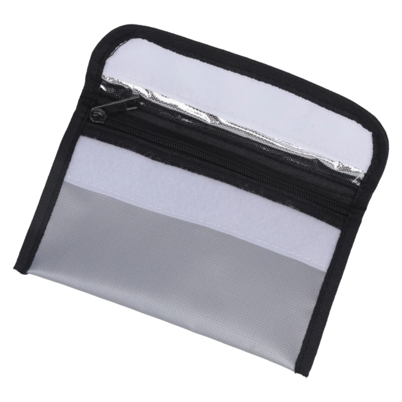  5x8inch Fireproof Bag 2000°F Heat Insulated Storage Organizers with Zippers