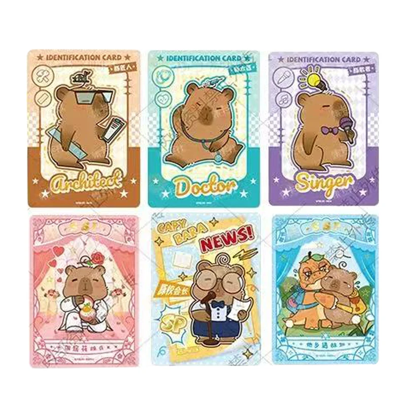 2025 Capybara Card Fun CCG Collezione Anime Carte collezionabili Booster Box Gioco da tavolo giocattolo per bambini in stock